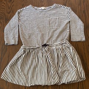 Crewcuts black striped dress
